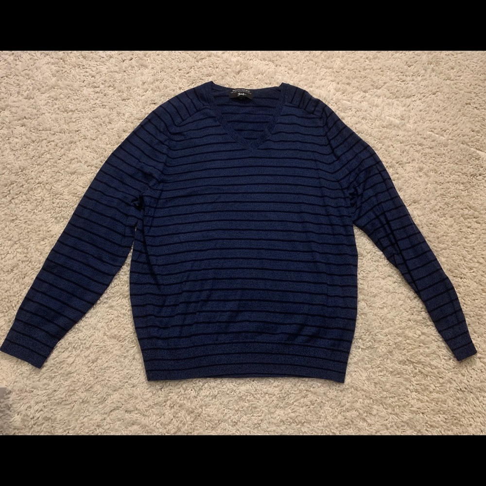 Italian Merino Stripe Sweater (Men’s) - Picture 2 of 3